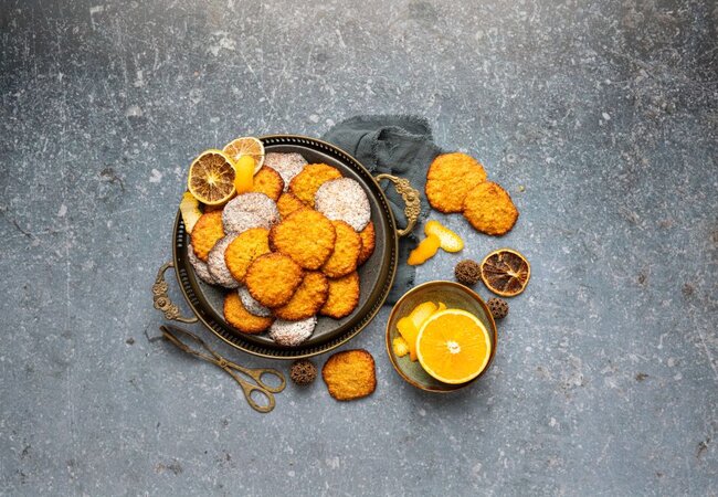 Orangen-Hafer-Plätzchen