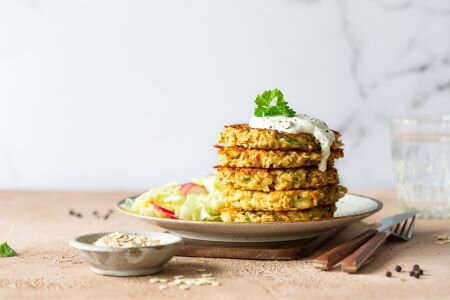 Glutenfreie Hafer-Käsebratlinge